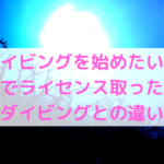 ダイビングに挑戦したい！体験ダイビングとファンダイビングの違いとは