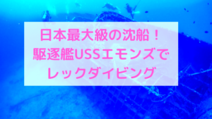水深45mの海底に眠るアメリカ駆逐艦、USSエモンズでダイビング！